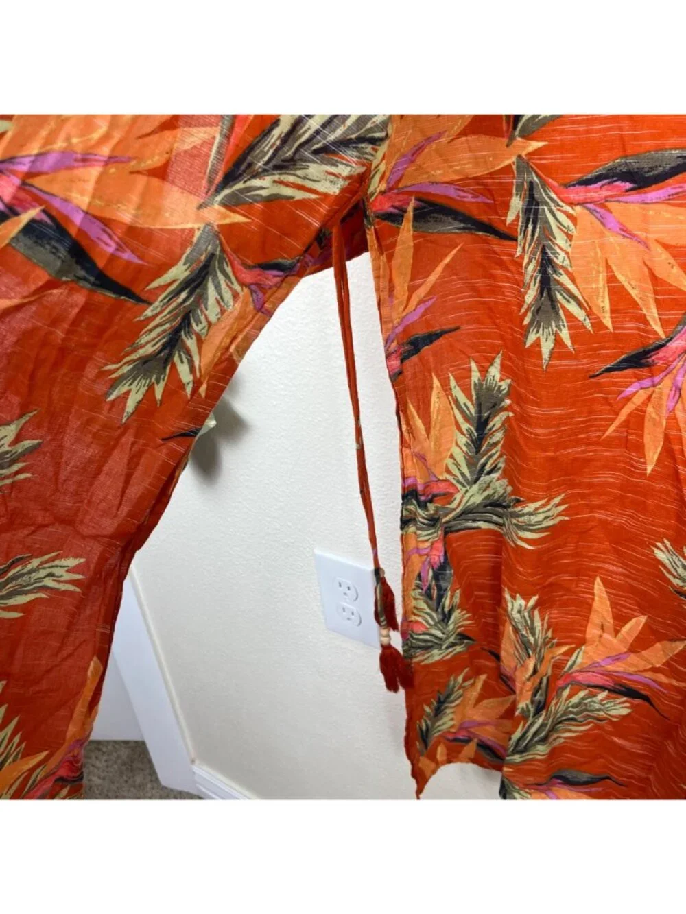 Free People Intimately Read My Palm Kimono Terracotta Women’s Size M